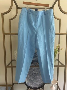 Talbots Light Blue Linen Trousers